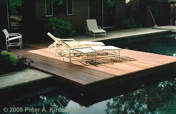 Modern Wood Pool Deck