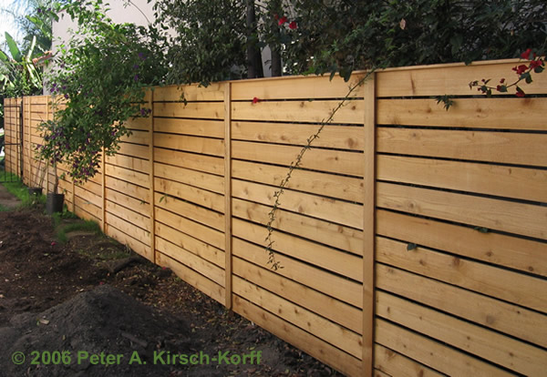 Horizontal Wood Fence