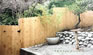 Rustic Asian Inspired Cedar Wood Fence Photo - South Pasadena (Los Angeles Area)