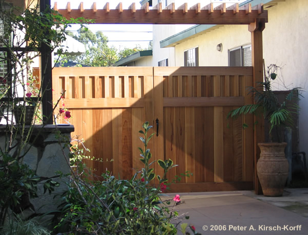 Wooden Fence Driveway Gate Designs
