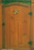 Mahogany Craftsman Side Gate with Carved Art - South Pasadena, California