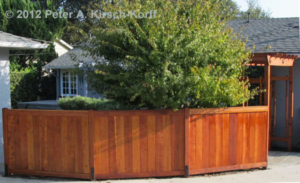 Custom Garden Enclosure with Arbor - Desinged and built in Pasadena, CA