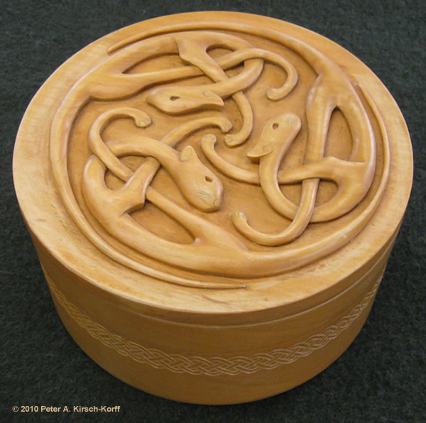 Carved Art Cat Box