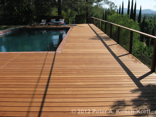 Swimming Pool Deck with Cable Railing - Woodland Hills, CA