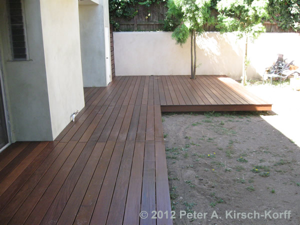 Completed Ironwood back yard deck - Playa Del Rey, CA