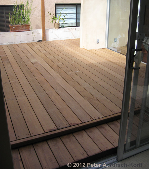 Small Ironwood Patio Deck - Playa Del REy, CA