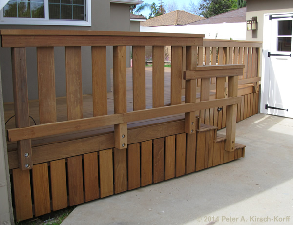 Contemporary Ipe Deck (railing detail) - Encino, CA