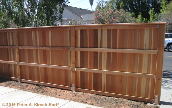 Photo of Los Angeles Wood Craftsman Decorative Redwood Fence - Larchmont Village, CA 