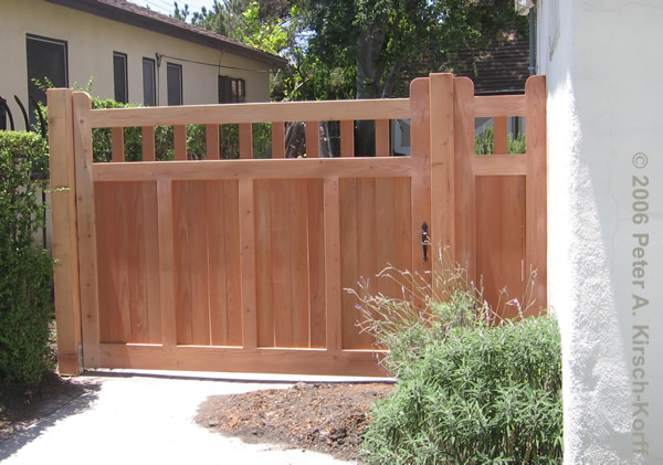 Los Angeles Wood Driveway Gates, How To Build A Strong Wooden Driveway Gate