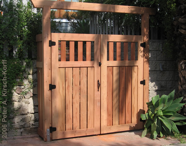 Modern Asian Fusion Double Entry Gate - Hollywood Hills CA