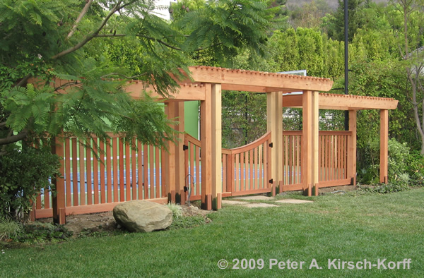 Arbor with Gate in Pacific Palisades (serving Santa Monica, Malibu, Pacific Palisades