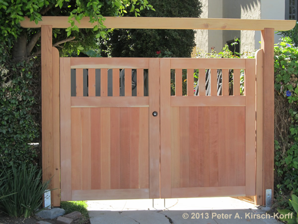 Asian Fusion Style Driveway Gate - West Los Angeles, CA