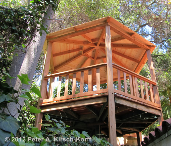 Custom Wood Hexagonal Gazebo - Tarzana, Bradbury, Claremont, CA