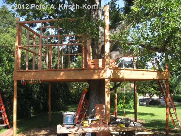 Construction of A Free Standing Multilevel Wood Tree House - La Canada / Flingridge, CA