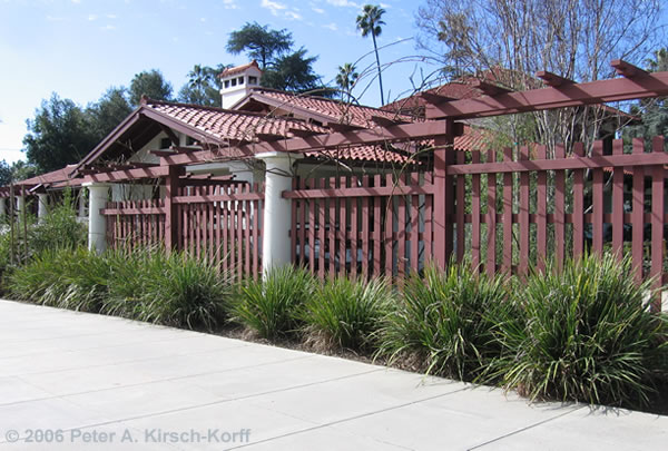 Los Angeles Wood Trellis and Fence - Mission Style - Altadena, CA