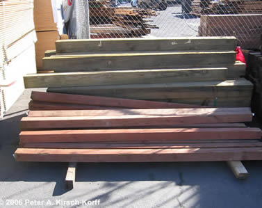 Pressure Treated Wood Beams